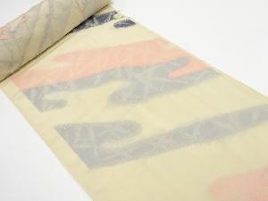 アンティーク　霞模様織り出し　羽織洗い張り